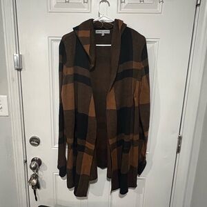 Plaid Hooded Women's Jacket